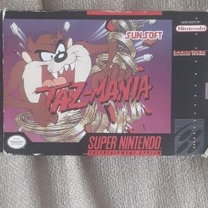 Taz-Mania SNES Video Game Cartridge